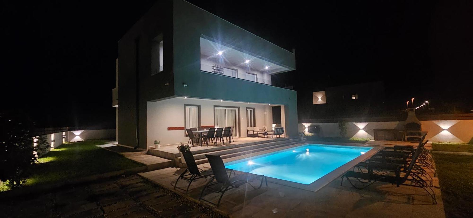 Villa Tia With Heated Pool & Jacuzzi Murvica  Luaran gambar